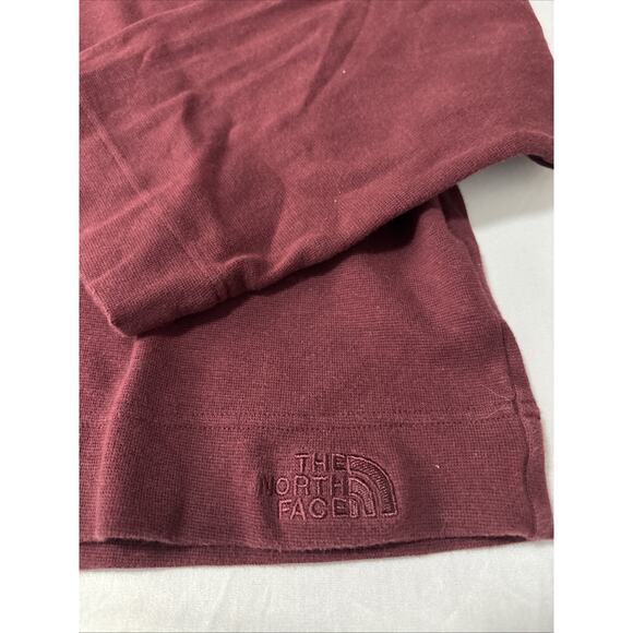 The North Face Womens M Burgundy Oversized Turtleneck Cropped Sweater Athleisure - Picture 2 of 10